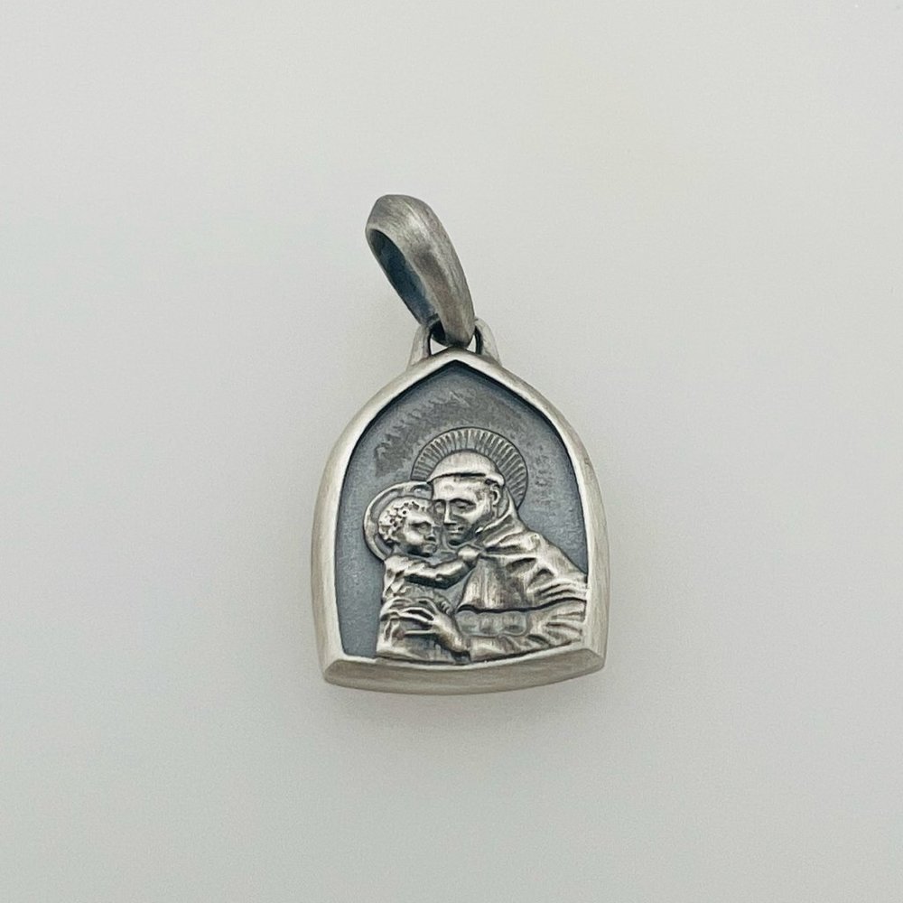 David Yurman 925 Sterling Silver Saint Anthony Pendant Amulet